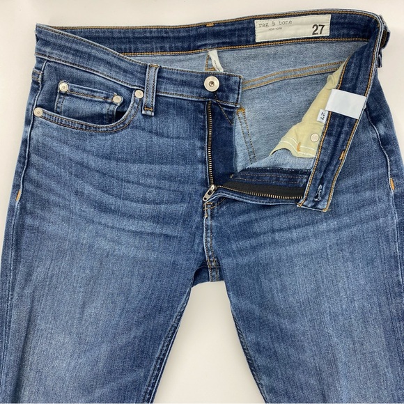Rag & Bone Cate Mid Rise Skinny Jeans in Juni Dark Wash Womens Size 27 - Picture 4 of 15